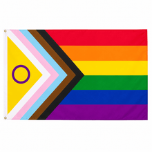 Load image into Gallery viewer, Daniel Quasar Inclusive Gay 3 Feet by 5 Feet Nylon Flag - The Awareness Company