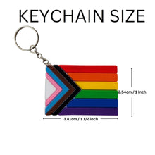 Load image into Gallery viewer, Daniel Quasar Pride Flag Keychains - The Awareness Company
