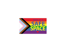 Load image into Gallery viewer, Daniel Quasar Safe Space Rainbow Flag Decals - The Awareness Company