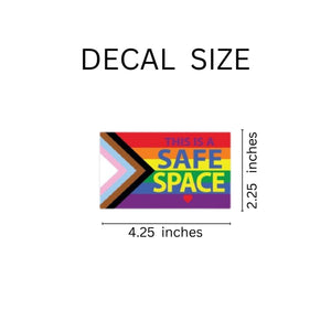 Daniel Quasar Safe Space Rainbow Flag Decals - The Awareness Company