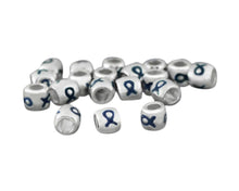 Load image into Gallery viewer, Dark Blue Ribbon Awareness Barrel Charms - The Awareness Company