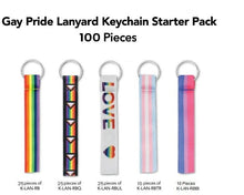 Load image into Gallery viewer, Gay Pride Keychain Bundle (100 Pieces) - The Awareness Company