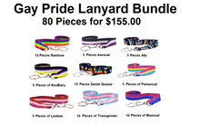 Load image into Gallery viewer, Small Gay Pride Lanyard Bundle (80 Pieces)