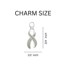 Load image into Gallery viewer, Gray Ribbon Hanging Charms - The Awareness Company