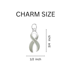 Gray Ribbon Hanging Charms - The Awareness Company