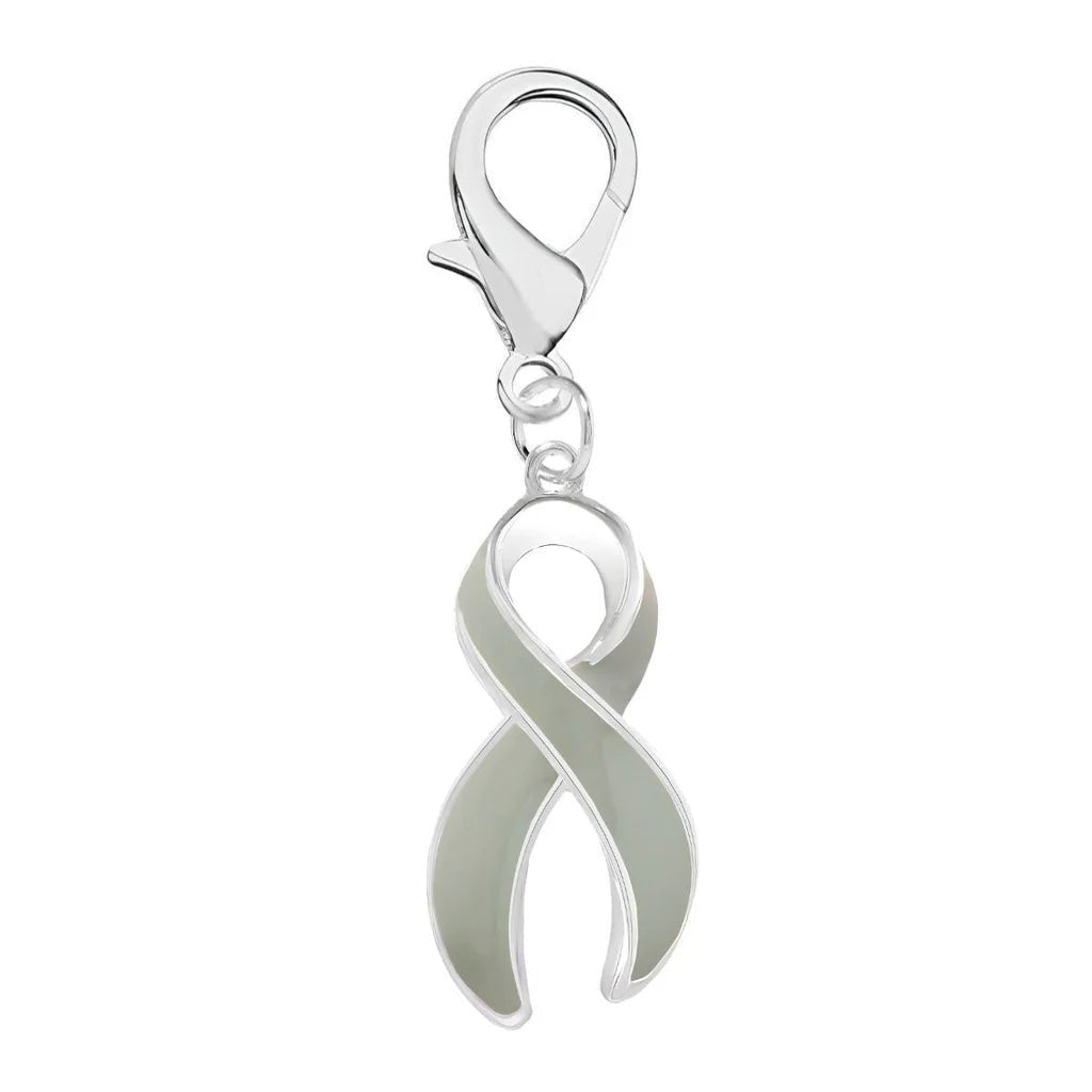 Gray Ribbon Hanging Charms - The Awareness Company