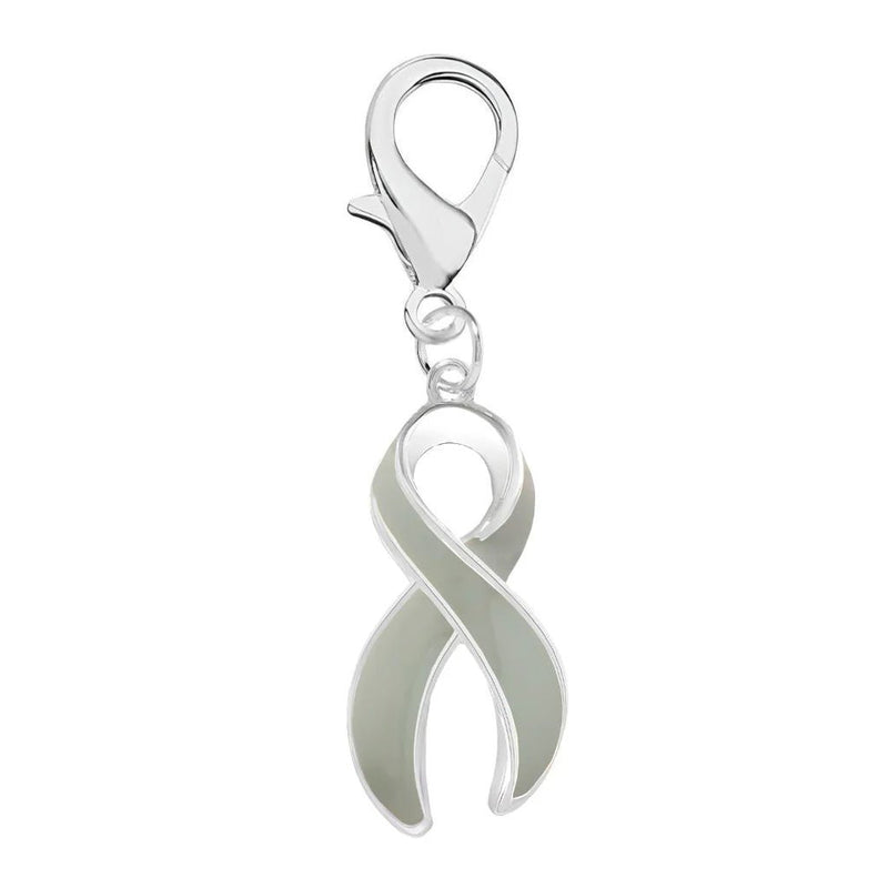 Gray Ribbon Hanging Charms - The Awareness Company