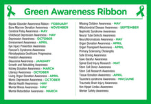 Load image into Gallery viewer, Green Ribbon Charms - The Awareness Company
