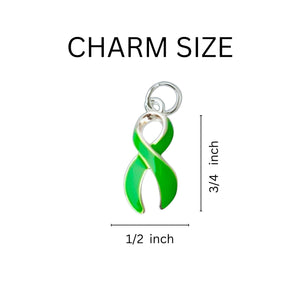 Green Ribbon Make A Difference Partial Rope Bracelets - The Awareness Company