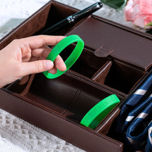Green Ribbon Silicone Bracelet Wristbands (Child Size) - The Awareness Company