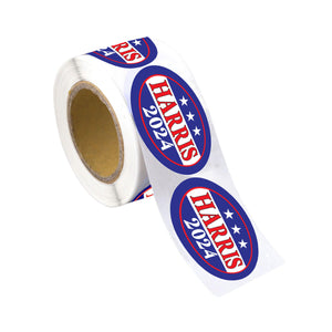 250 Harris Election Stickers (Various Styles) - 250 Stickers Per Roll