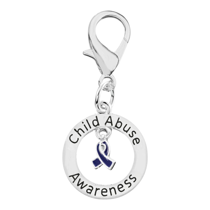 Round Child Abuse Awareness Hanging Charms