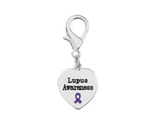 Load image into Gallery viewer, Heart Shaped Lupus Awareness Hanging Charms - The Awareness Company