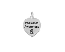 Load image into Gallery viewer, Heart Shaped Parkinson&#39;s Charms - The Awareness Company