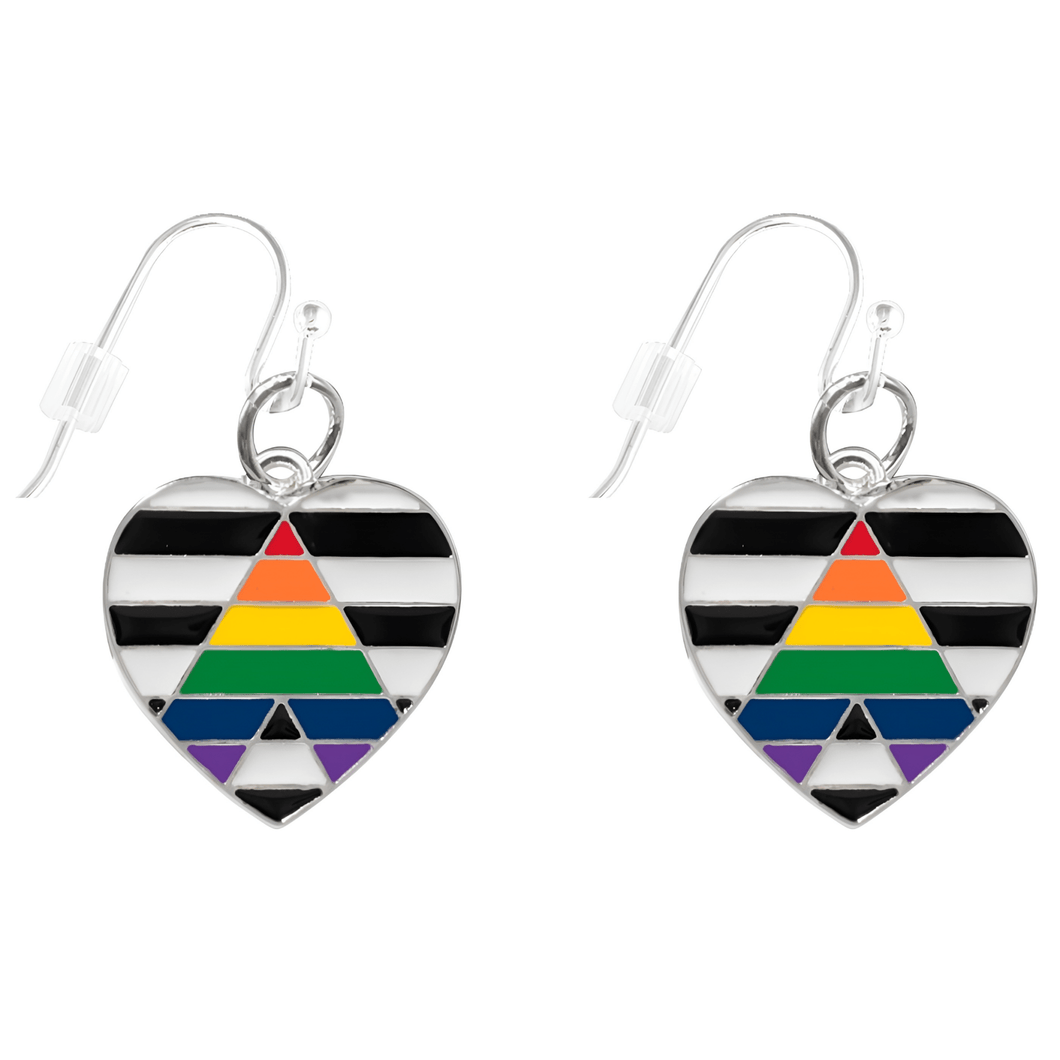 Heart Straight Ally Flag Earrings - The Awareness Company