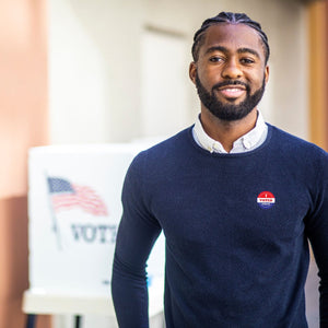 I Voted Today American Flag Colored Stickers (250 per Roll) - Fundraising For A Cause