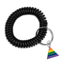 Load image into Gallery viewer, LGBTQ Gay Pride Elastic Keychain Bracelets (Pick Your Charm)