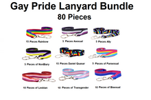 Load image into Gallery viewer, Small Gay Pride Lanyard Bundle (80 Pieces)