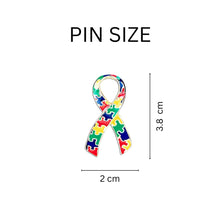 Load image into Gallery viewer, Large Autism Ribbon Pins - The Awareness Company
