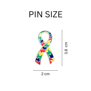 Large Autism Ribbon Pins - The Awareness Company