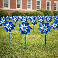 Load image into Gallery viewer, Large Blue Pinwheels for Child Abuse Prevention - The Awareness Company