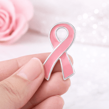 Load image into Gallery viewer, Large Flat Pink Ribbon Pins - The Awareness Company