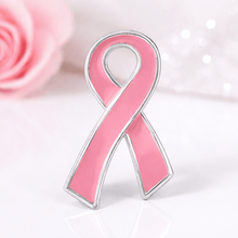 Load image into Gallery viewer, Large Flat Pink Ribbon Pins - The Awareness Company