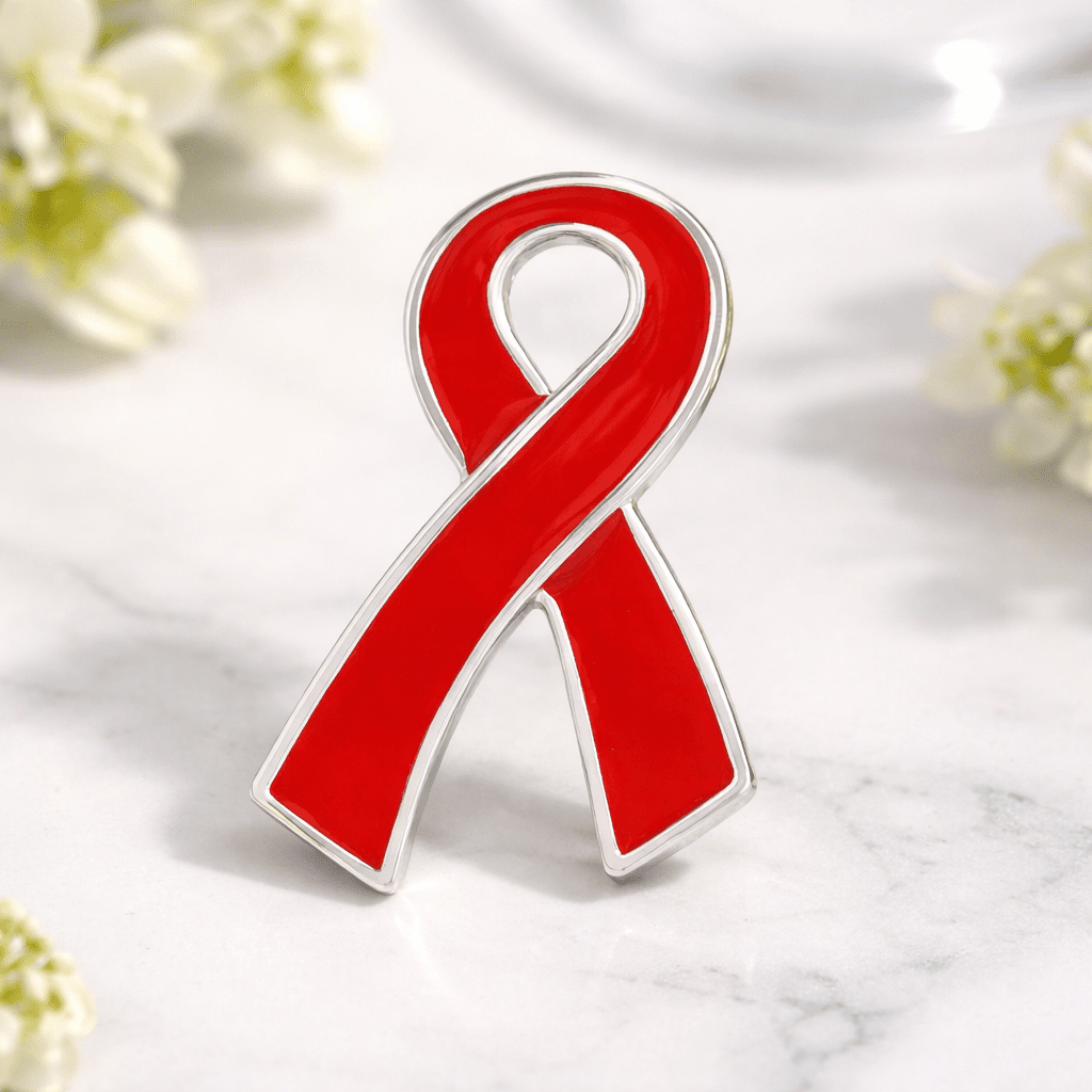 Bulk Red Ribbon Awareness Pins For AIDS, HIV, Red Ribbon Week, Drug and ...