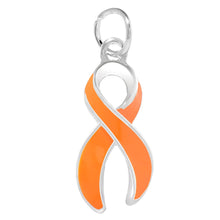 Load image into Gallery viewer, Large Orange Ribbon Charms - The Awareness Company