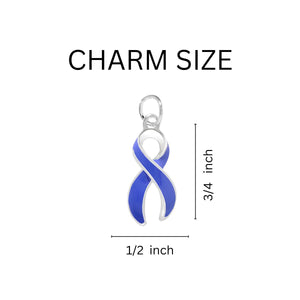 Periwinkle Ribbon Chunky Charm Bracelets