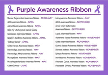 Load image into Gallery viewer, Large Purple Ribbon Charms - The Awareness Company