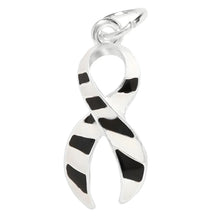 Load image into Gallery viewer, Large Zebra Print Ribbon Charms