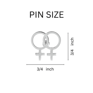 Lesbian Same Sex Female Symbol Pins - The Awareness Company