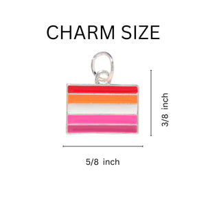 Lesbian Sunset Flag Black Cord Bracelets - The Awareness Company