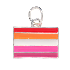 Lesbian Sunset Flag Charms - The Awareness Company