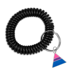 LGBTQ Gay Pride Elastic Keychain Bracelets (Pick Your Charm) - The Awareness Company