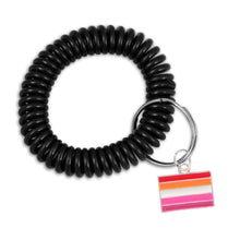 Load image into Gallery viewer, LGBTQ Gay Pride Elastic Keychain Bracelets (Pick Your Charm) - The Awareness Company