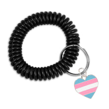 Load image into Gallery viewer, LGBTQ Gay Pride Elastic Keychain Bracelets (Pick Your Charm) - The Awareness Company