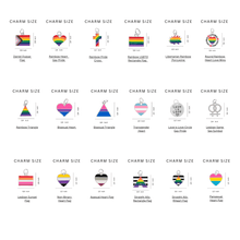 Load image into Gallery viewer, LGBTQ Gay Pride Elastic Keychain Bracelets (Pick Your Charm) - The Awareness Company