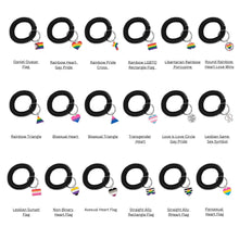 Load image into Gallery viewer, LGBTQ Gay Pride Elastic Keychain Bracelets (Pick Your Charm) - The Awareness Company