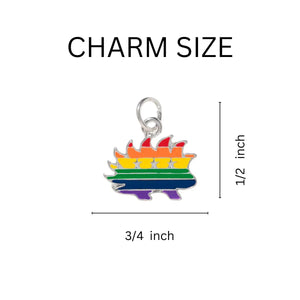 Libertarian Rainbow Porcupine Black Cord Bracelets - The Awareness Company