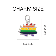 Load image into Gallery viewer, Libertarian Rainbow Porcupine Charms - The Awareness Company