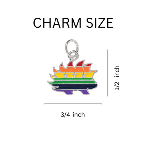 Libertarian Rainbow Porcupine Charms - The Awareness Company