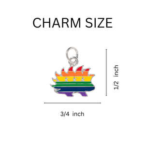 Libertarian Rainbow Porcupine Hanging Charms - The Awareness Company