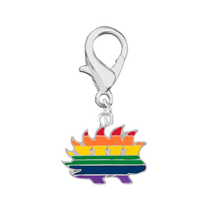 Load image into Gallery viewer, Libertarian Rainbow Porcupine Hanging Charms - The Awareness Company