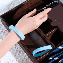 Load image into Gallery viewer, Light Blue Ribbon Silicone Bracelets (Child Size) - The Awareness Company