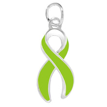 Load image into Gallery viewer, Lime Green Ribbon Charms - The Awareness Company