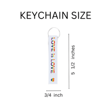 Load image into Gallery viewer, Love Is Love Lanyard Style Keychains - The Awareness Company