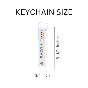 Love Is Love Lanyard Style Keychains - The Awareness Company