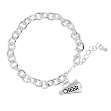 Load image into Gallery viewer, Megaphone Cheerleading Chunky Charm Bracelets - The Awareness Company
